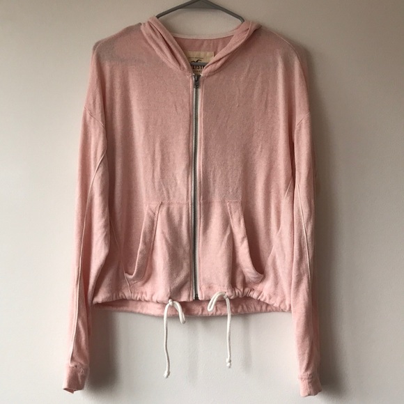 Hollister Sweaters - Hollister Pink Zip-Up Hoodie